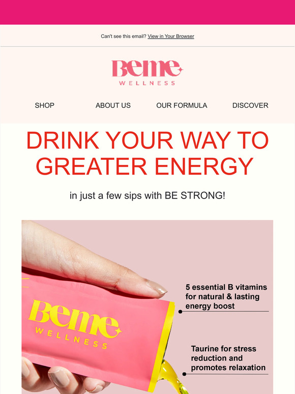 Drink Your Way To Greater Energy With Be Strong