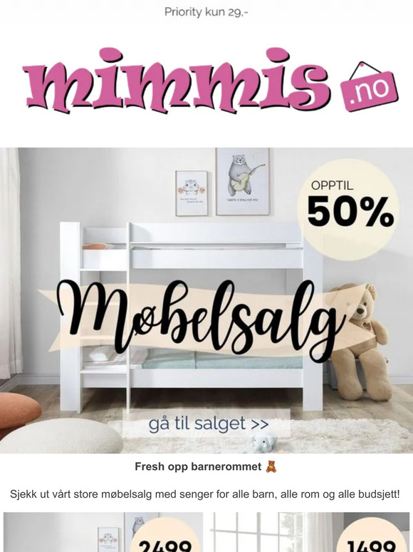 🛋️ Opptil 50% rabatt!