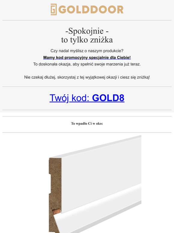 🔥 Twój kod zniżkowy: GOLD8 czeka na Ciebie! 🔥