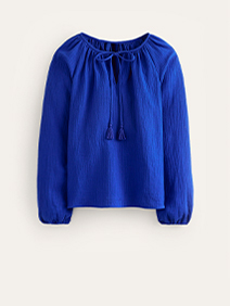Serena Doppeltuch-Bluse - Surf the Web