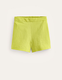 Doppeltuch-Shorts - Helles Gelbgrün