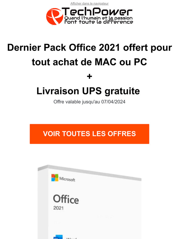 Offre exclusive : Pack Office 2021 gratuit pour votre MacBook ou PC - Dernière chance ! 🌟