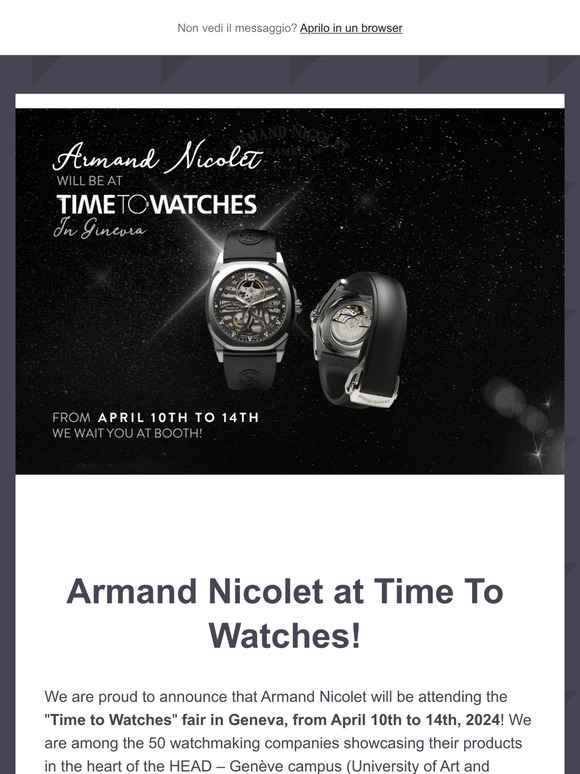 Armand Nicolet at Time To Watches!