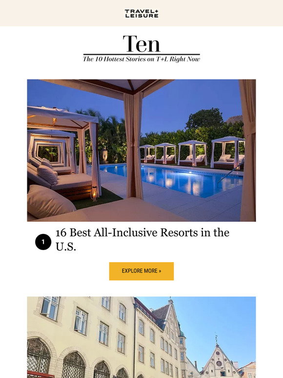 Travel + Leisure: 16 Best All-Inclusive Resorts in the U.S. | Milled
