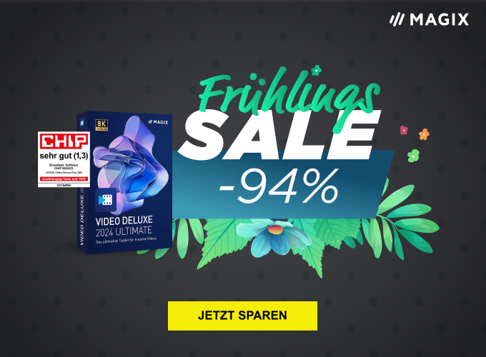 MAGIX: FRÜHLINGS SALE: Video deluxe 2024 Ultimate jetzt 94 % reduziert ...