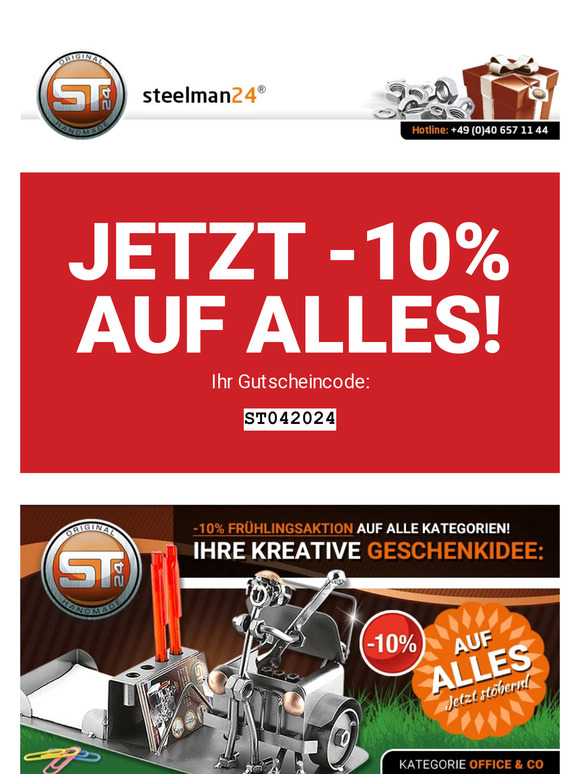 Dein 10% April Rabatt Code ST042024
