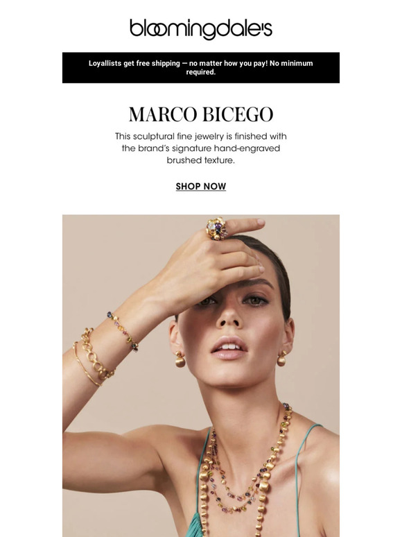 Bloomingdale's Fine jewelry handcrafted in Italy Milled