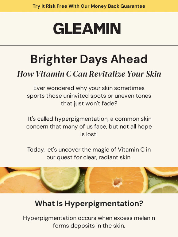 Fight Dark Spots with Vitamin C 🍊