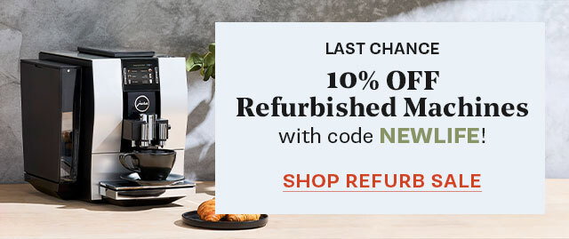 10% Off Refurbished Machines & Grinders