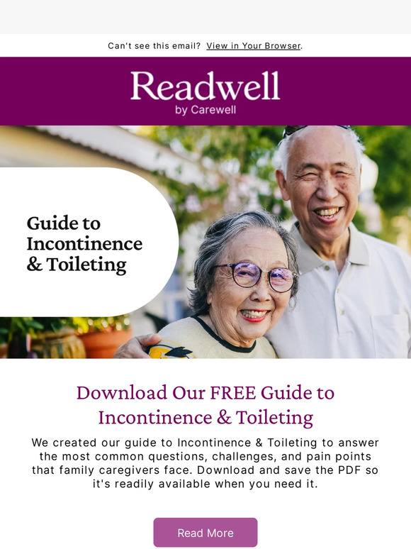 Carewell Affiiliate Program Download our guide to Incontinence