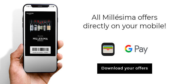 Save offers from Millesima to my mobile