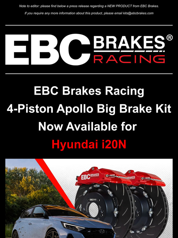 New Product! 4-Piston Big Brake Kit for Hyundai i20N