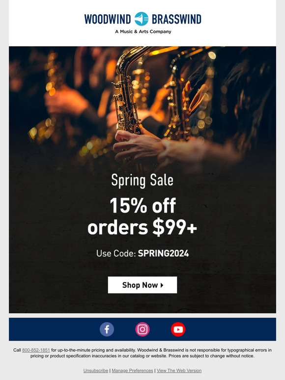 15% Off Has Sprung