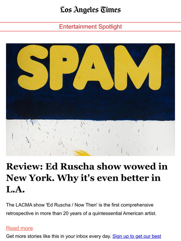 Ed Ruscha's show at LACMA is even better than the NYC version