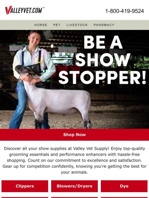 Valley Vet Supply: Unleash Your Inner Show Stopper | Milled