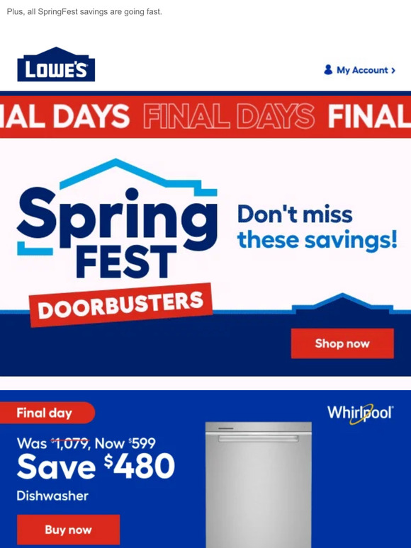 Lowes Email Newsletters Shop Sales, Discounts, and Coupon Codes