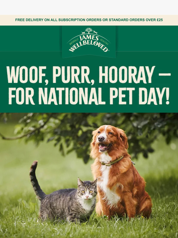 Celebrate National Pet Day with 15% off