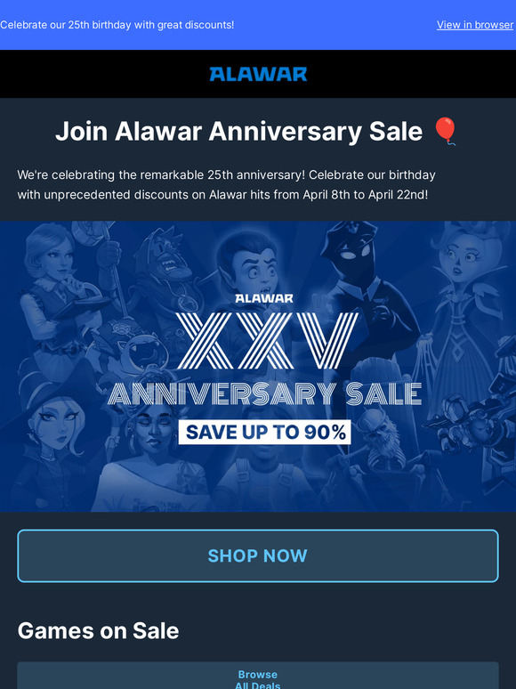 Alawar Anniversary Steam Sale – up to 90% off 🏷️