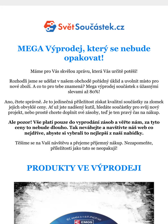 🎉 Mega Výprodej Součástek - Slevy Až 80%! 🚀