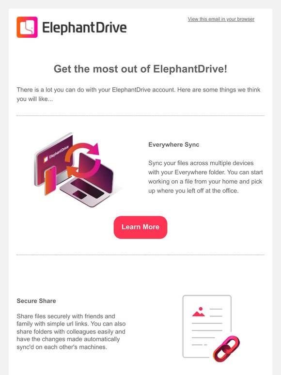 Get the most out of ElephantDrive