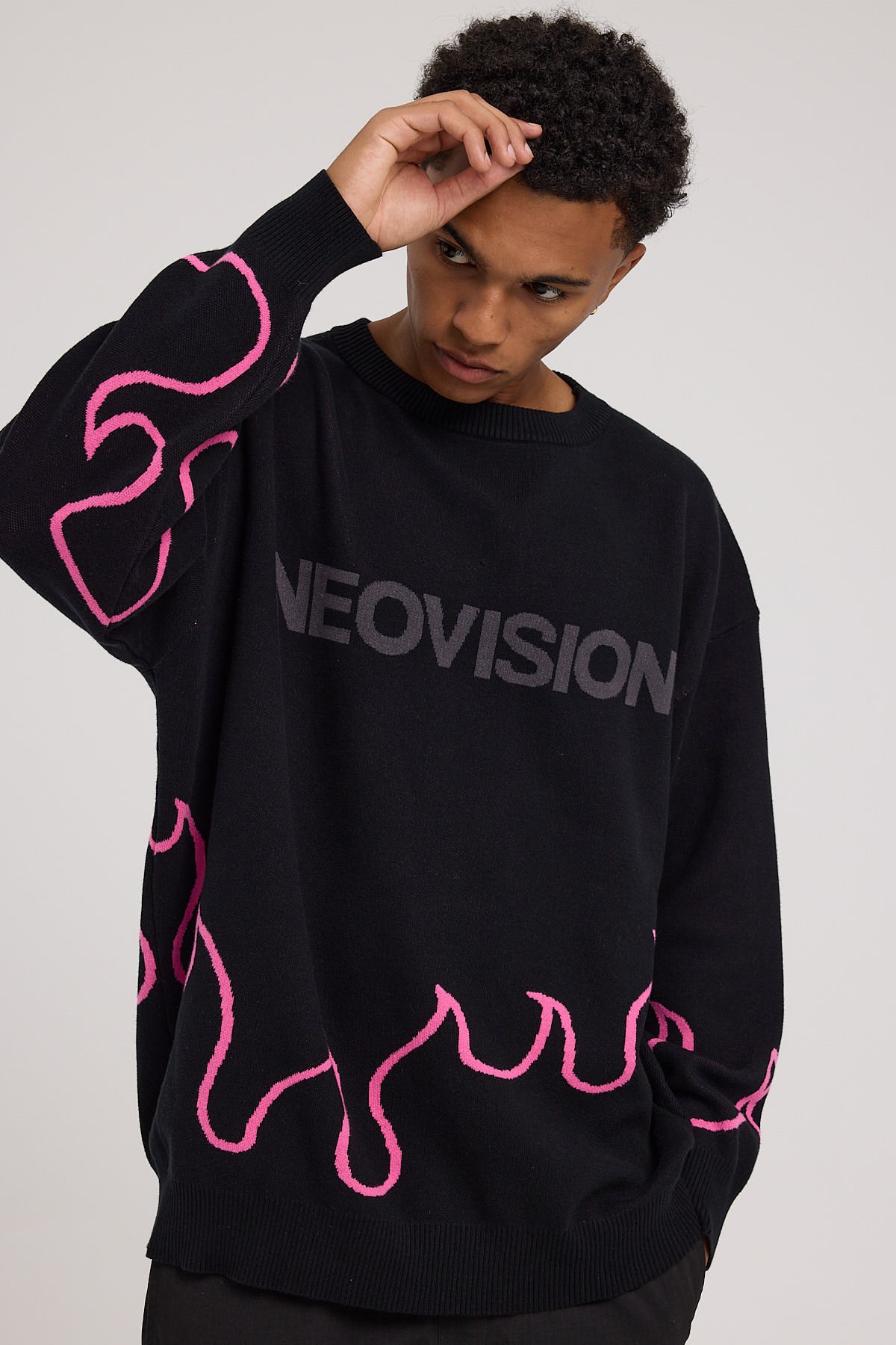 Image of Neovision Inferno Knit Sweater Black