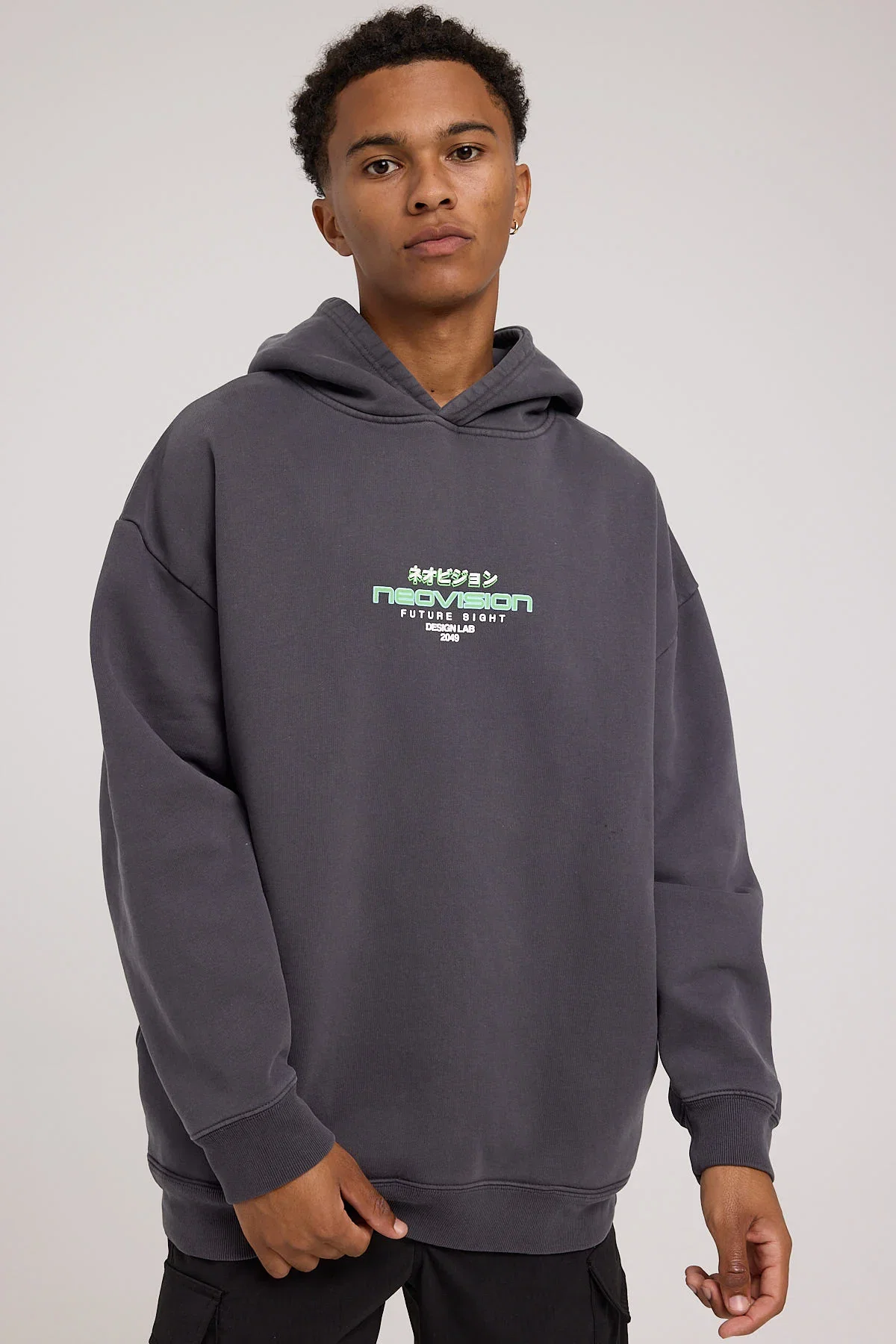 Image of Neovision Adrenaline Street Hoodie Washed Black