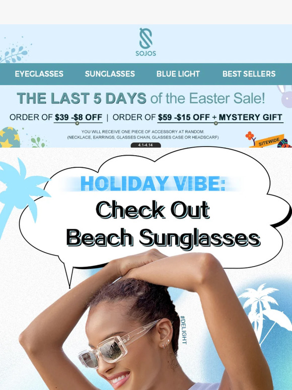 Holiday Vibe: Check out beach sunglasses🏖️🕶️