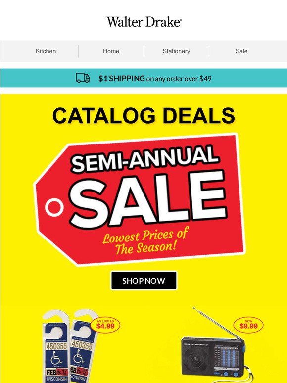 Walter Drake NEW Catalog Deals are Here Milled