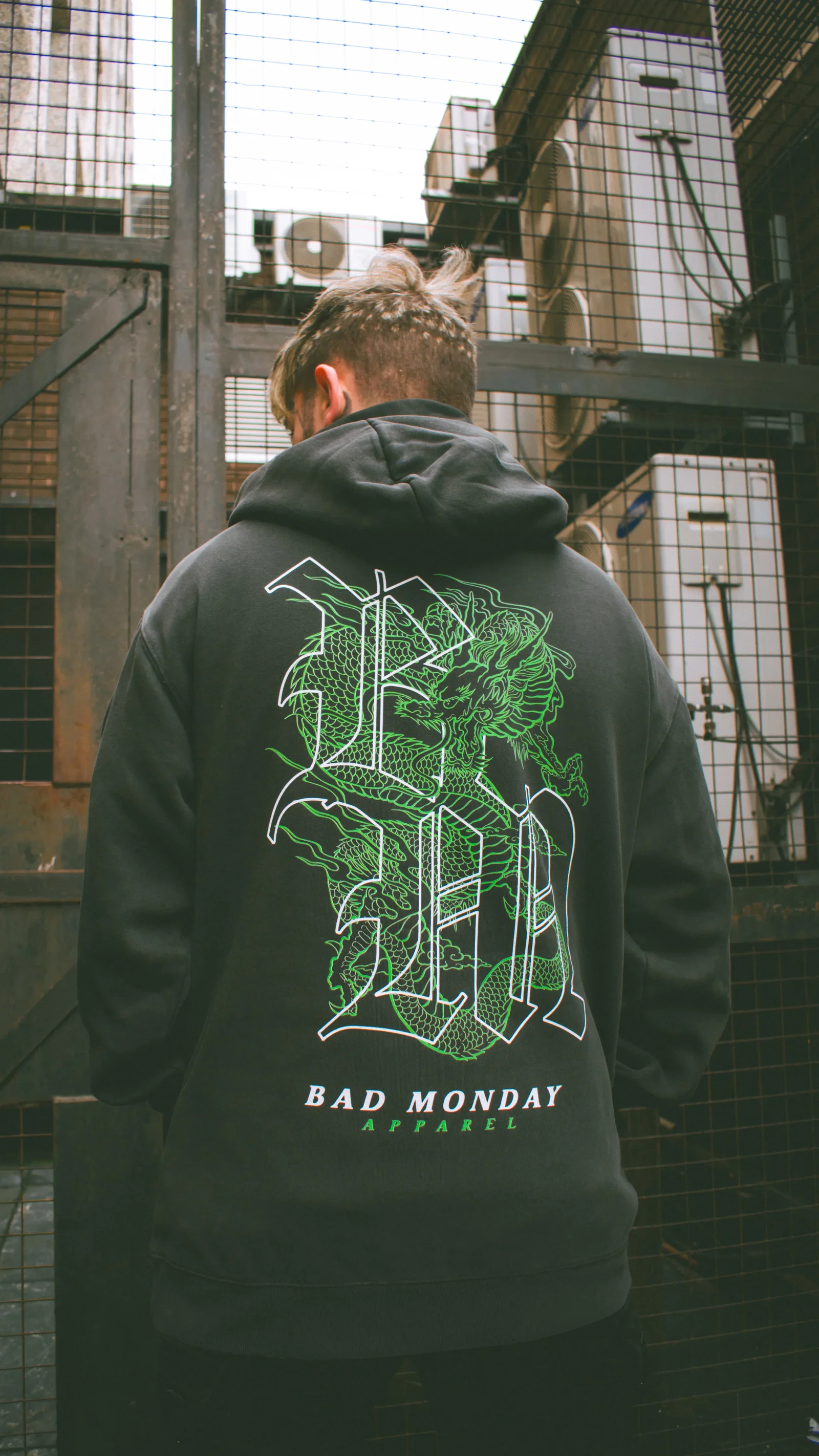 Image of Relax Fit BM Dragon Hoodie