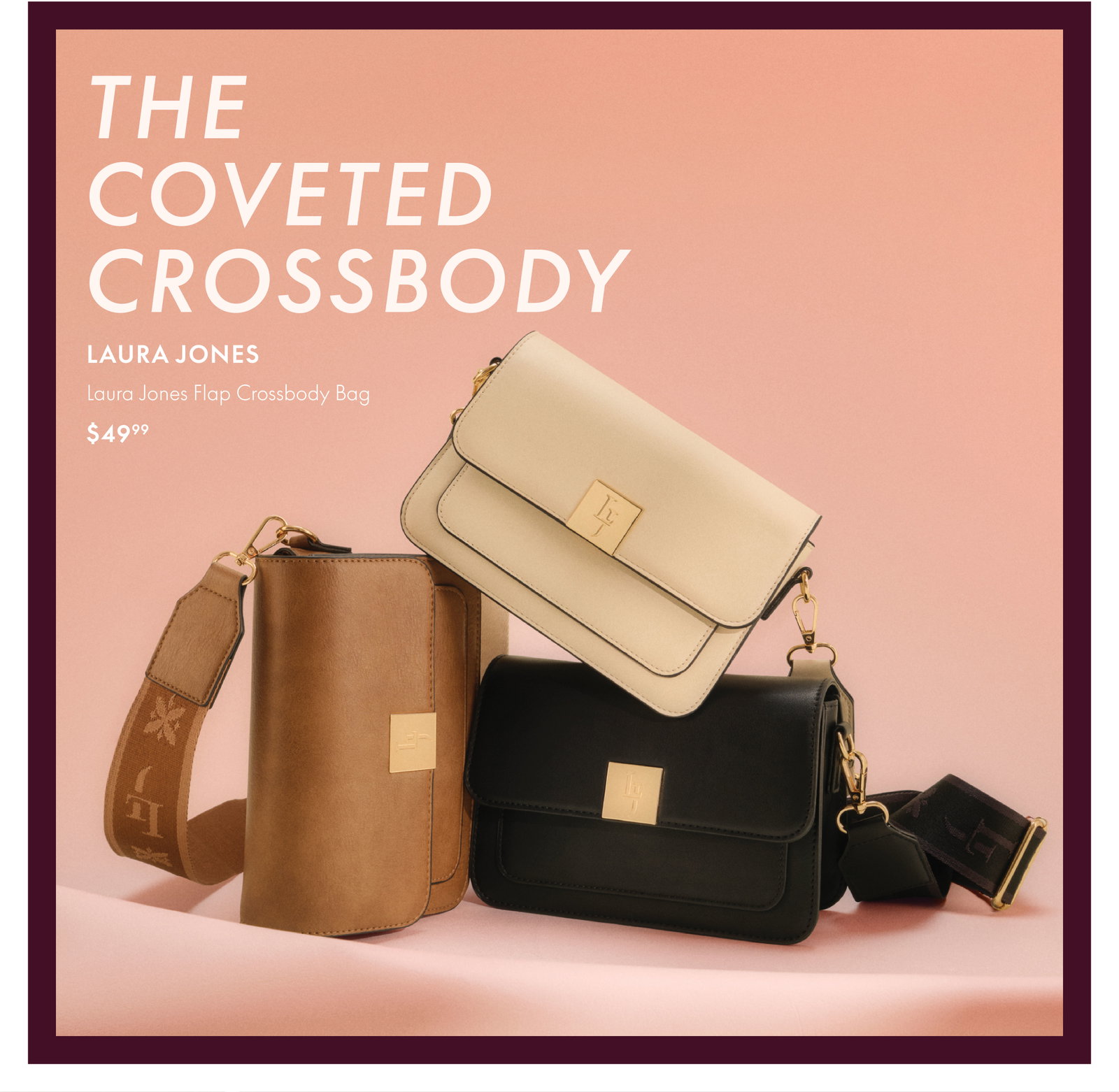 LAURA JONES Flap Crossbody Bag