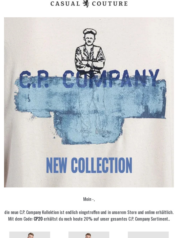 20% Rabatt auf alle C.P. Company Produkte!
