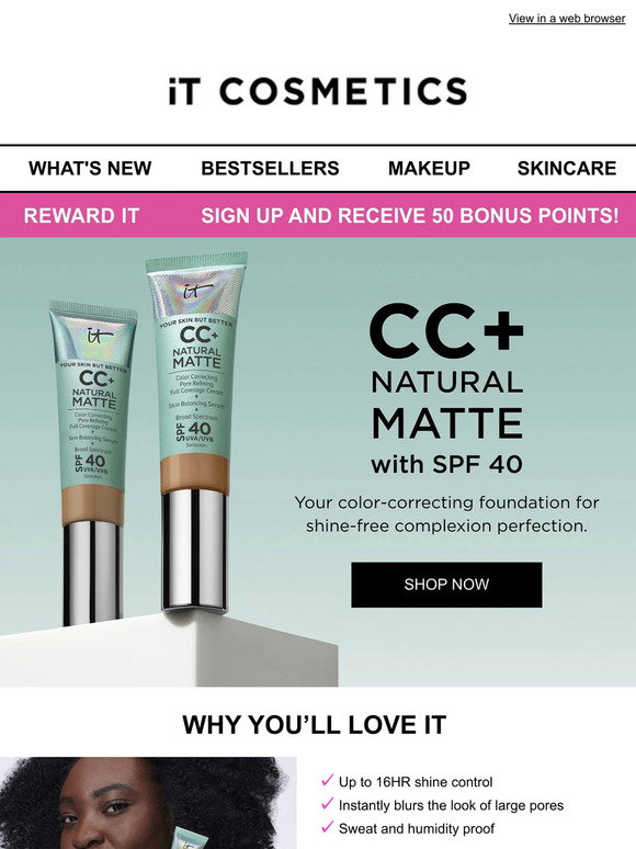 IT Cosmetics: CC+ Natural Matte: A Makeup Must-Have | Milled