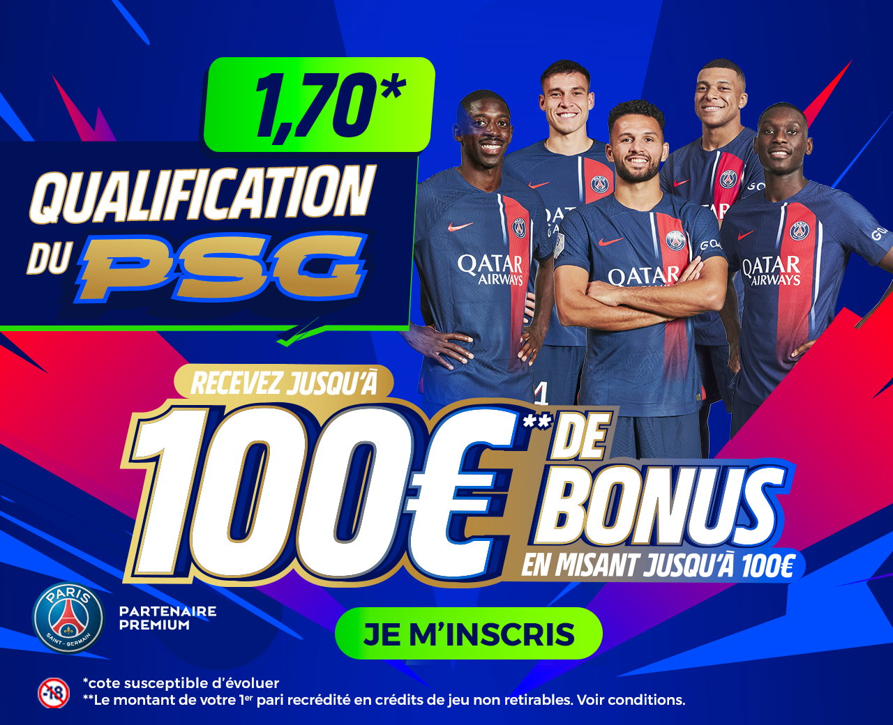 Pariez sur la qualification du Paris Saint-Germain