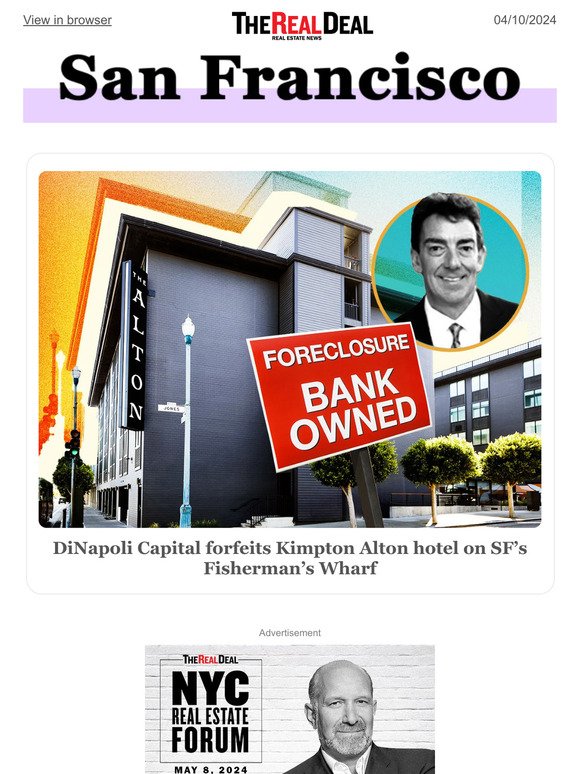 DiNapoli forfeits Kimpton Alton hotel; OpenAI hunts for new offices ... and more