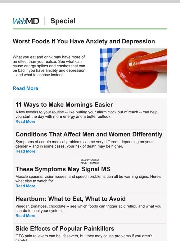 Worst Foods if You Have Anxiety and Depression