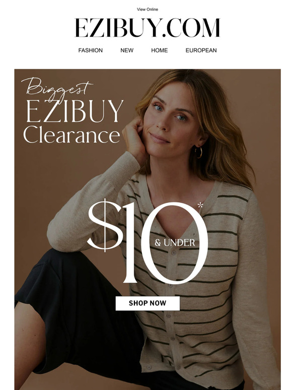 EziBuy: Attention savvy shoppers! $10 & Under* Steals are Here! | Milled