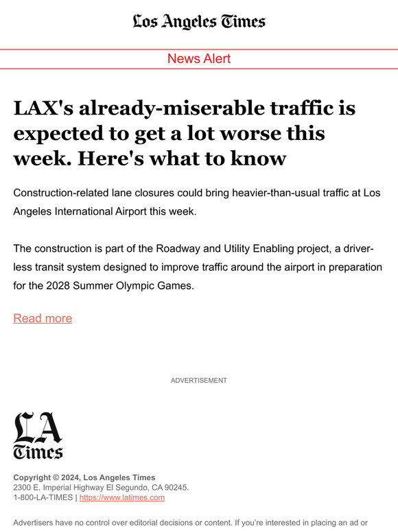 LAX's already-miserable traffic is expected to get a lot worse this week. Here's what to know