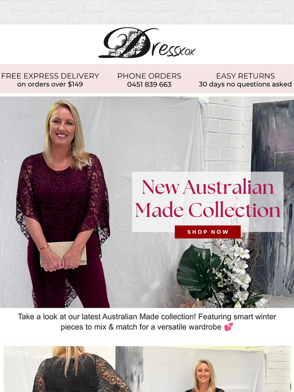 DRESSxox: Introducing our new AUSTRALIAN made collection 💕 | Milled