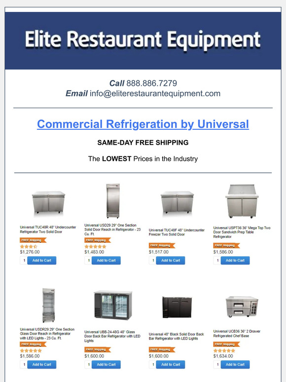 Commercial Refrigeration by Universal