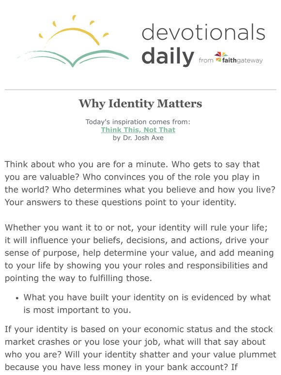 why identity matters