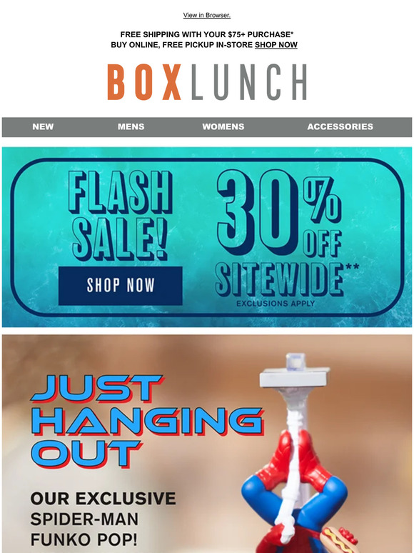 BoxLunch: This Flash Sale starts now ⏳ | Milled