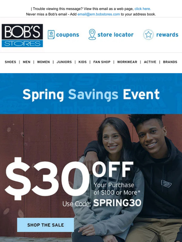 Bob's Stores 🚨 NEW COUPON ALERT 🚨 Milled