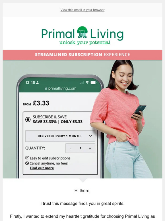 Hey, did you know you could save 33.3%? 💚