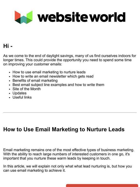 Boost Your Emails This Month - April News