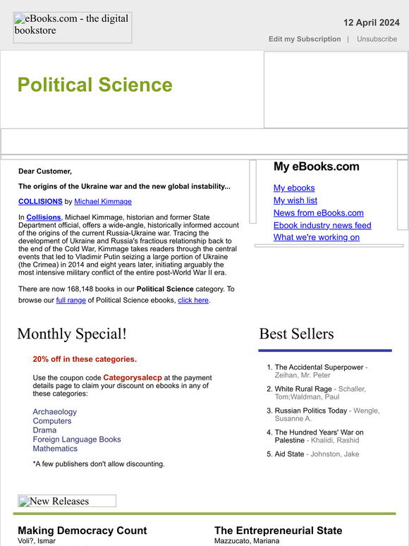Political Science Net Ebook eBooks.com: Political Science : Age of Revolutions: Progress and ...