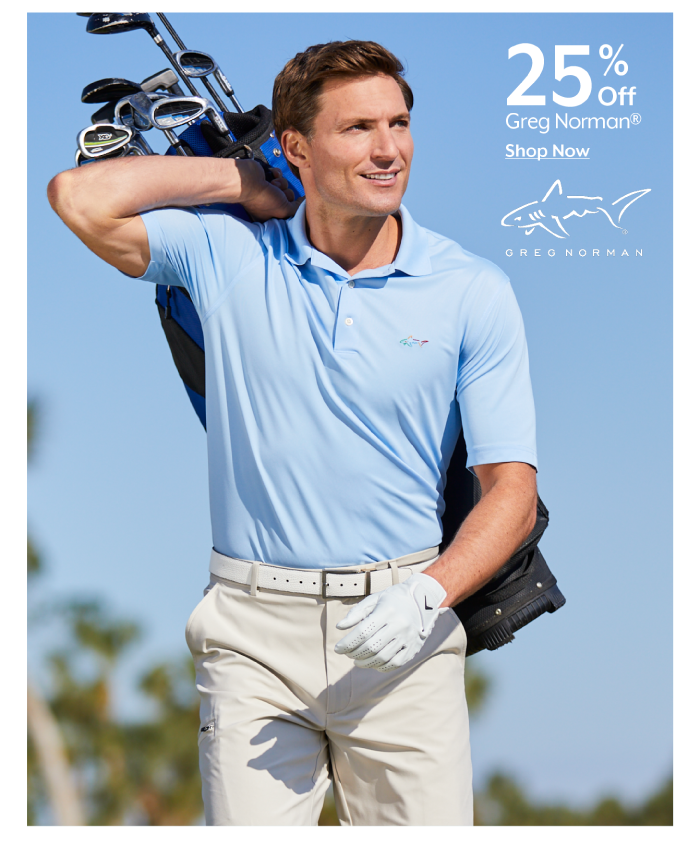 25% Off Greg Norman