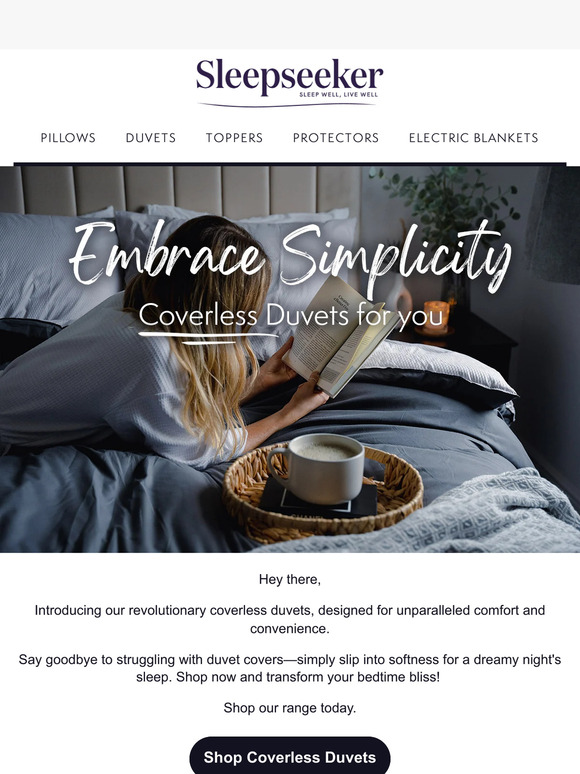 Simplify Bedding Bliss: Coverless Duvets Await!
