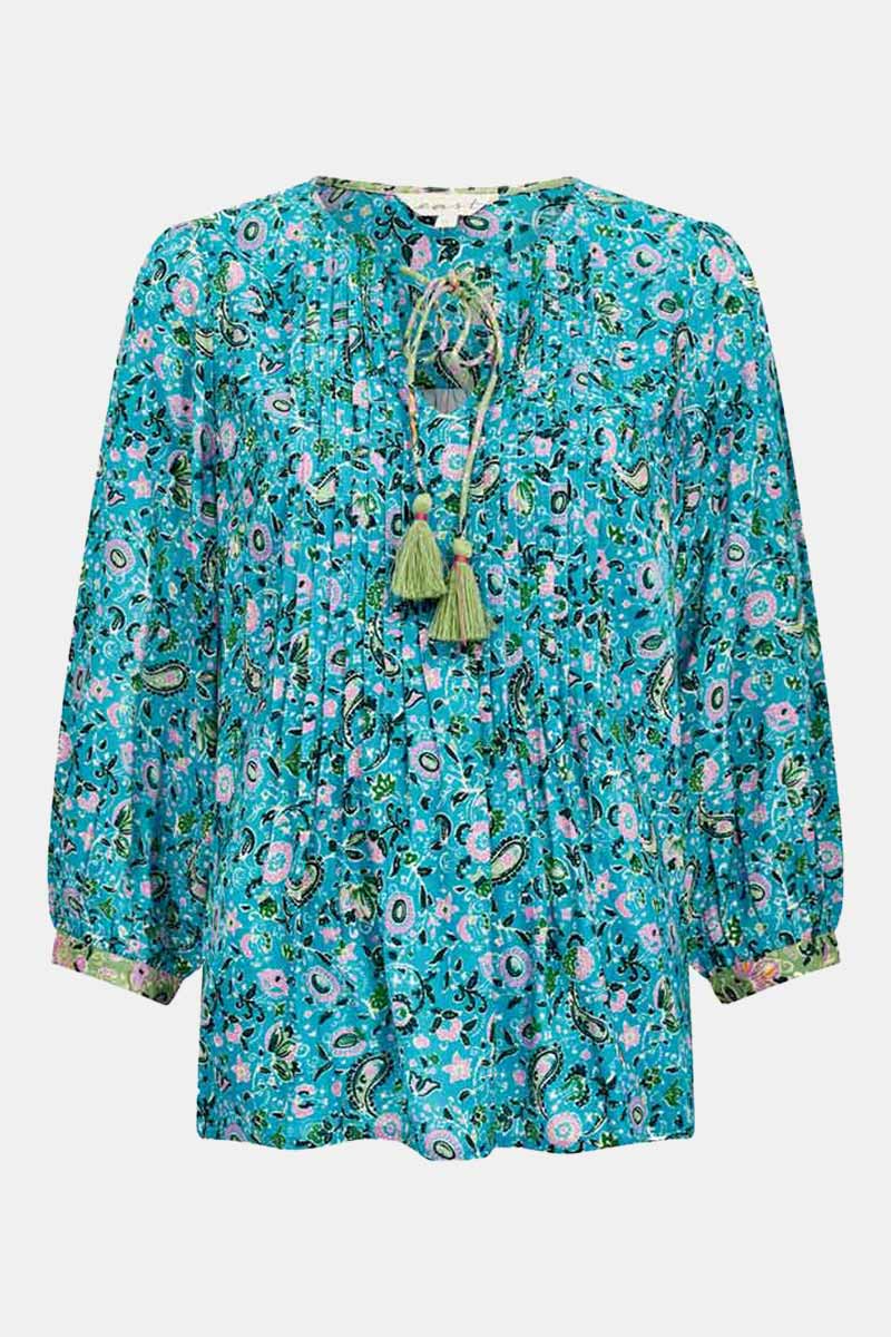 Elena EcoVero Pintuck Blouse