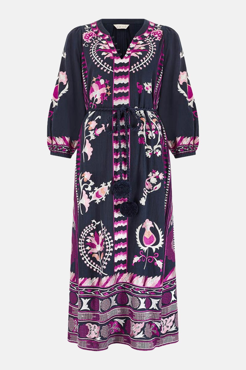 Pratchi Embroidered Dress