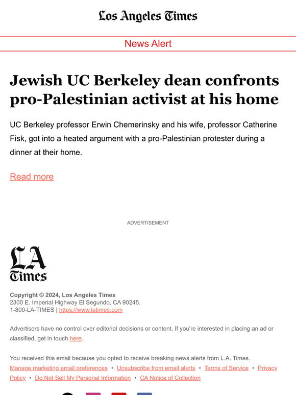 Jewish UC Berkeley dean confronts pro-Palestinian activist at his home